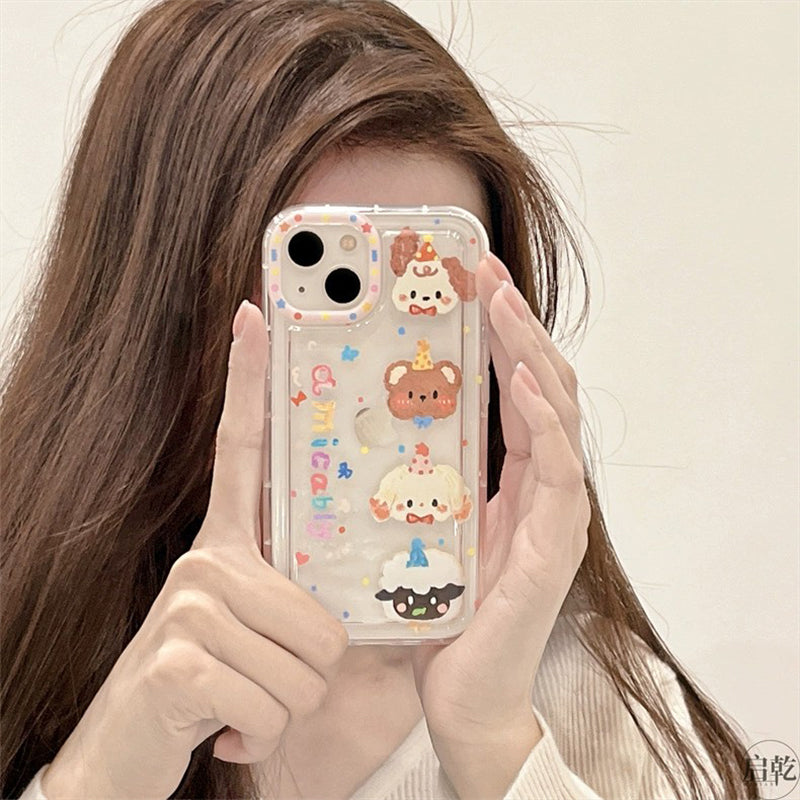 BBYOURS Oil Painting Animal World Clear Phone Case