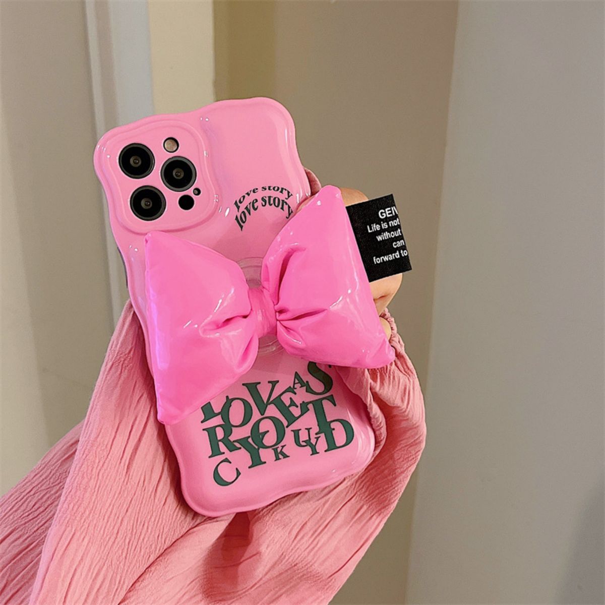 BBYOURS Barbie Pink Bow Case