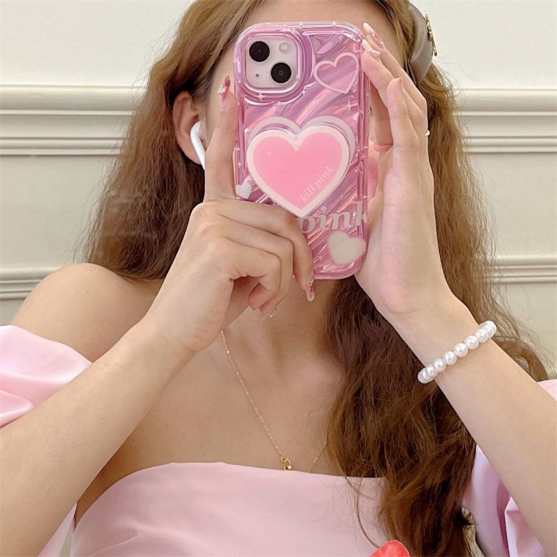 BBYOURS Barbie Pink Love Phone Case and Love Airbag Holder