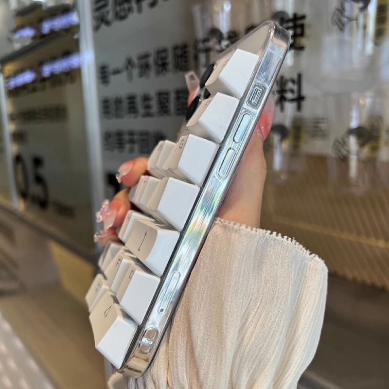 BBYOURS Creative Keyboard Transparent Phone Case