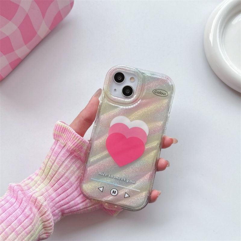 BBYOURS Rainbow Gradient Shining Love Phone Case