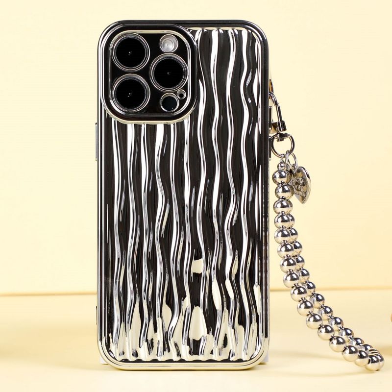 BBYOURS Water Ripple Electroplated Silver Phone Case